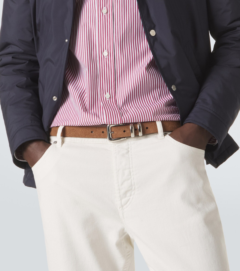 Brunello Cucinelli Suede belt outlook