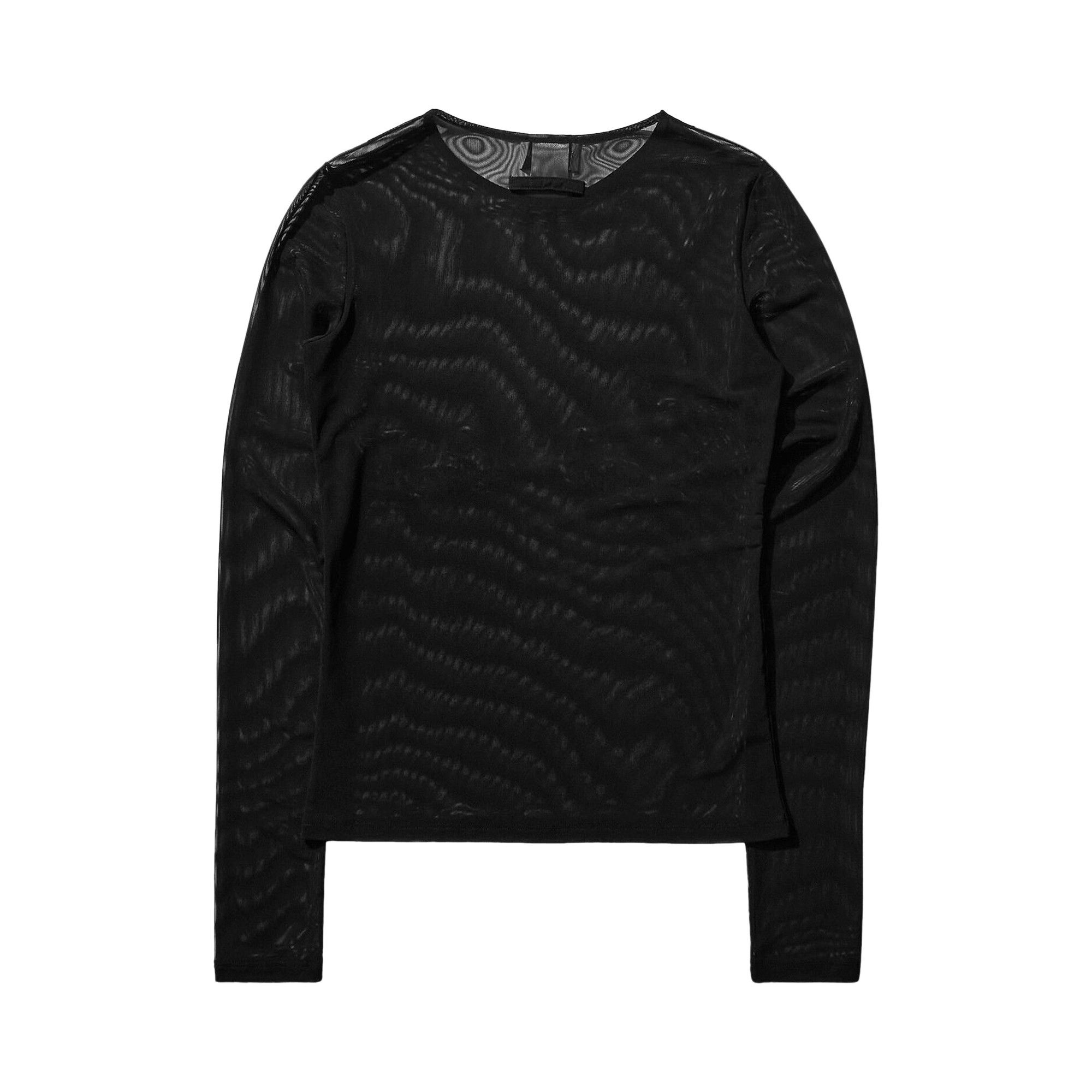 Jean Paul Gaultier Mesh Long-Sleeve Top 'Black' - 2