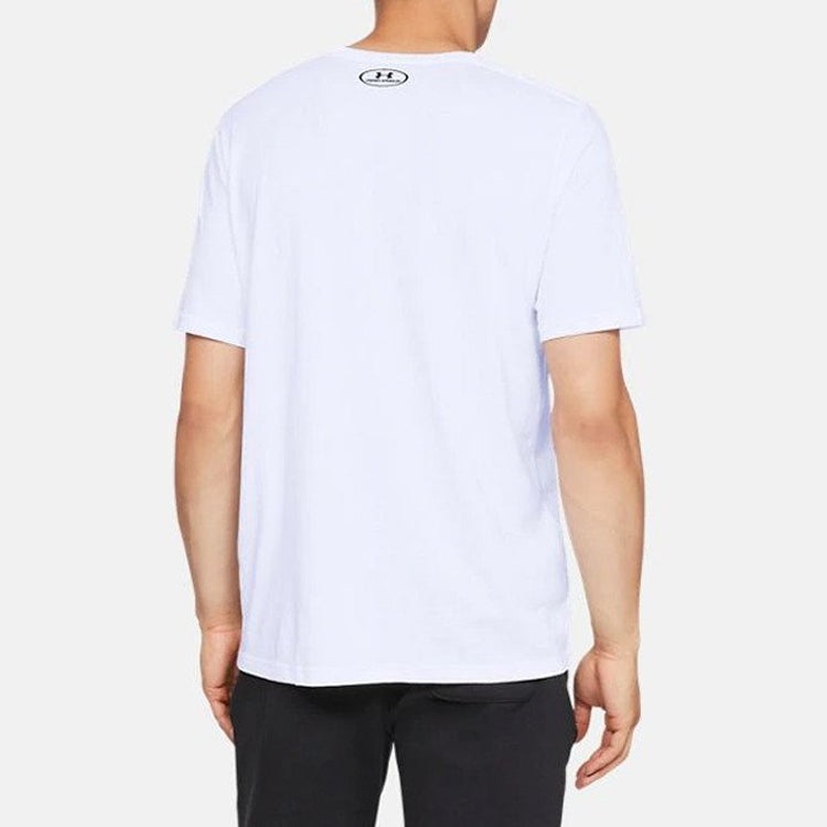 Under Armour UA Sportstyler Logo Training Sports Short Sleeve Couple Style White 1326799-100 - 5