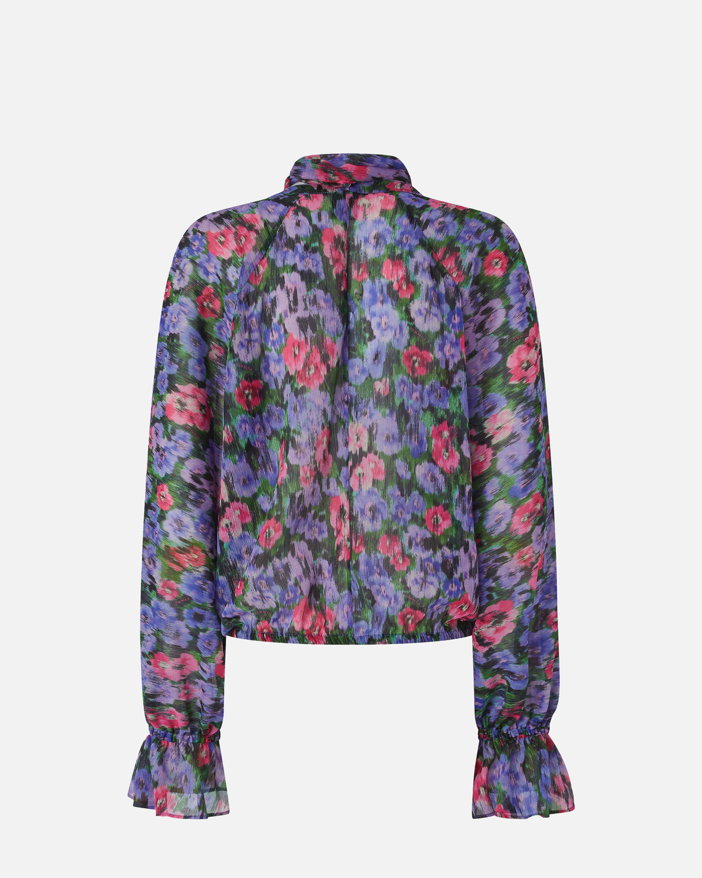FLORAL BLOUSE WITH RUFFLES - 6