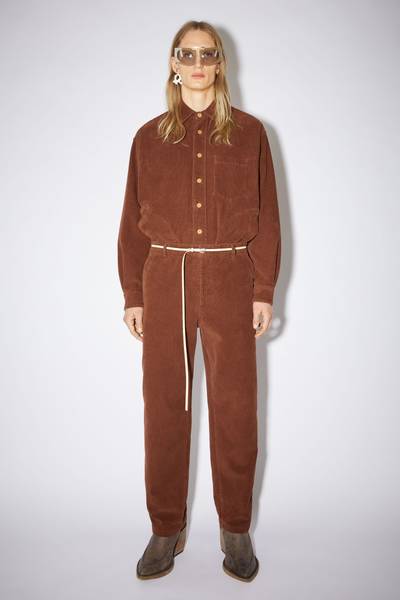 Acne Studios Straight trousers - Chestnut brown outlook