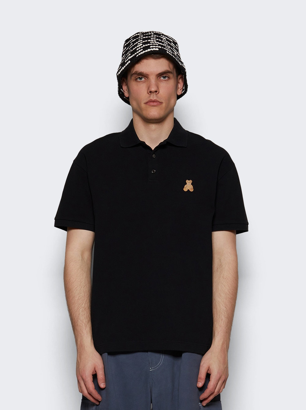 Mini Bear In Mind Polo Shirt Black - 2