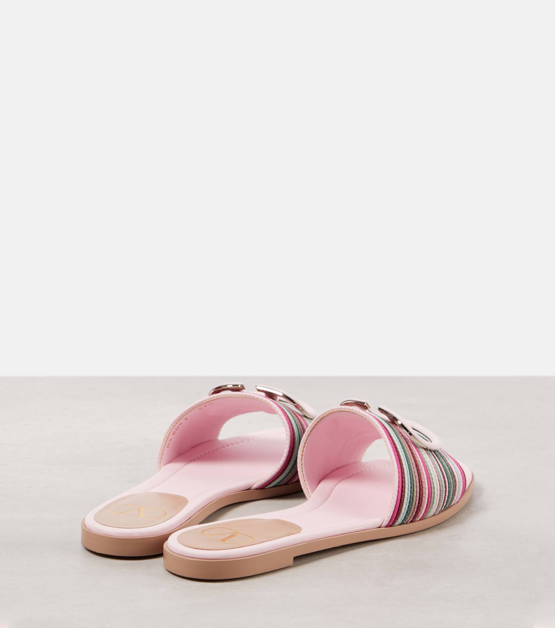 VLogo Signature leather mules - 3