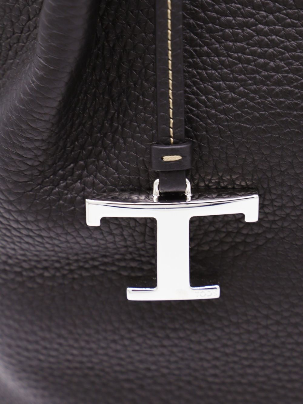 drawstring leather tote bag - 4