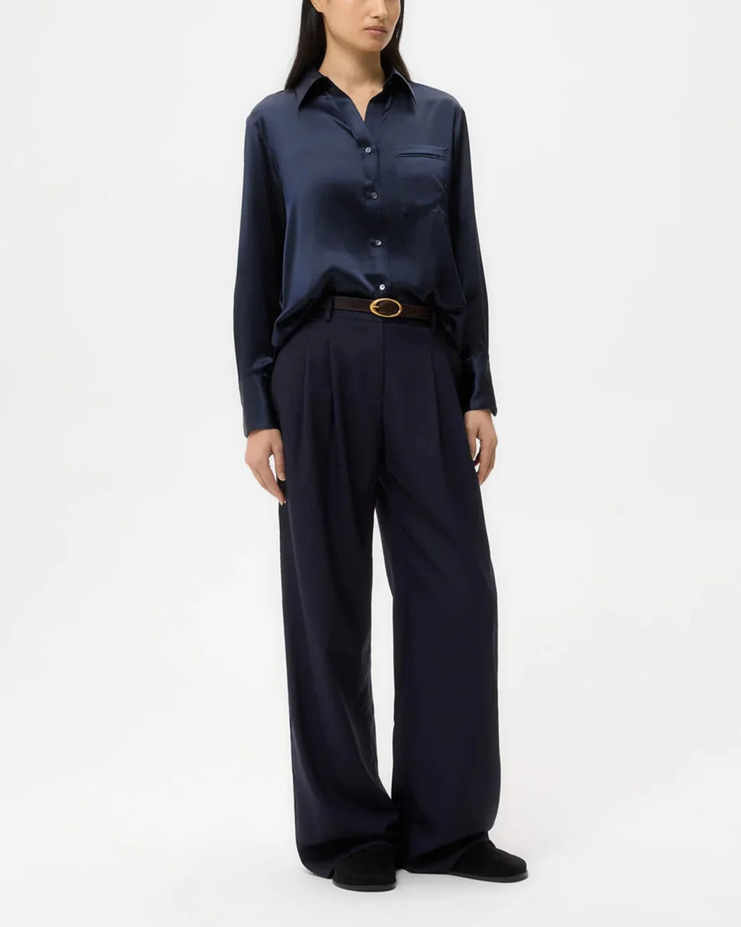 JOEY SHIRT IN SILK CHARMEUSE - 6