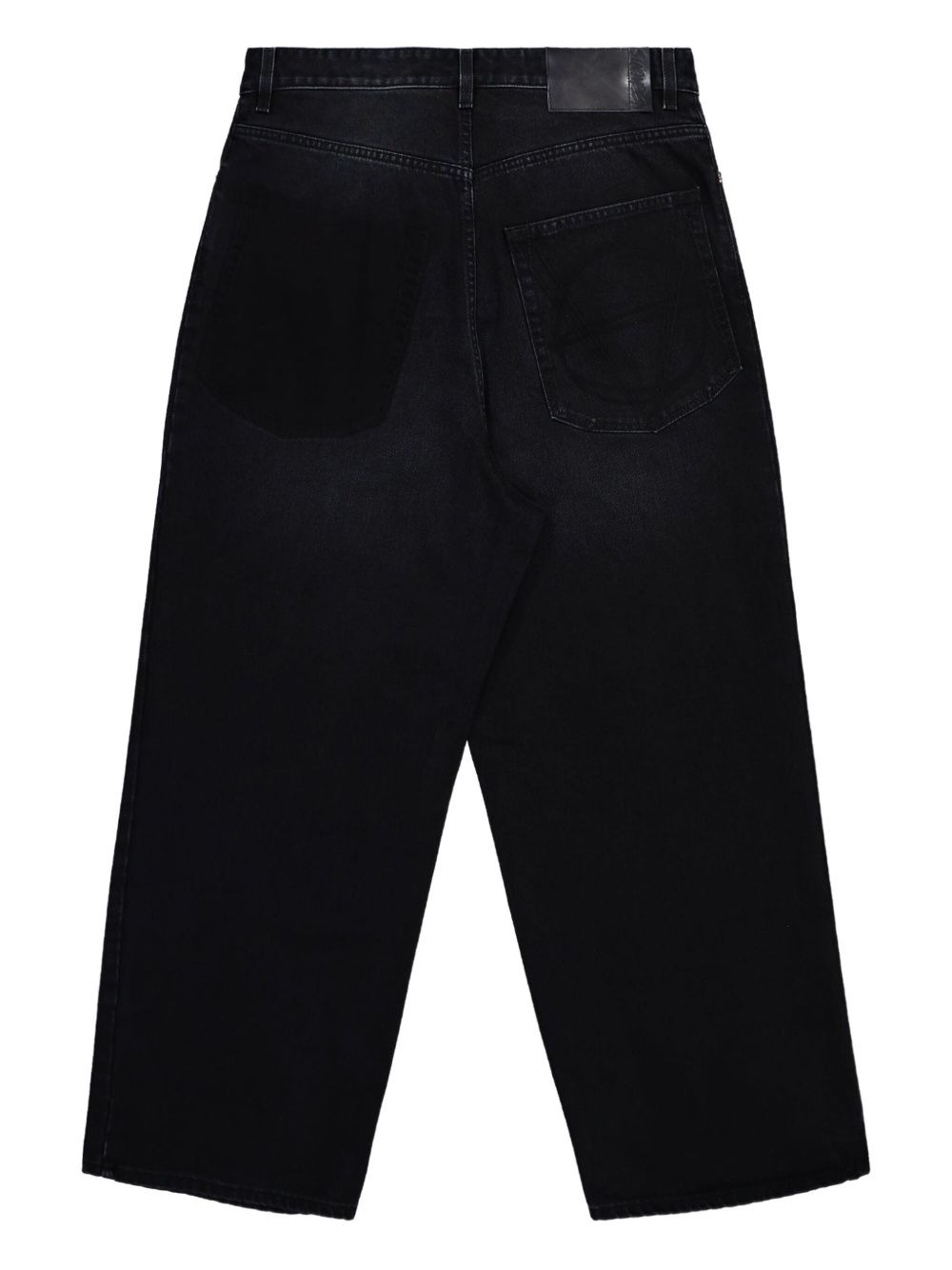 Anarchy painted cropped jeans - 2
