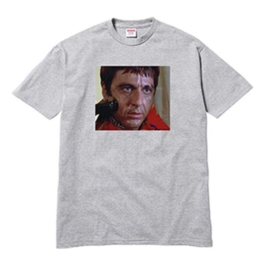 Supreme FW17 Scarface Shower Heather Grey Tee SS18-0218 - 1