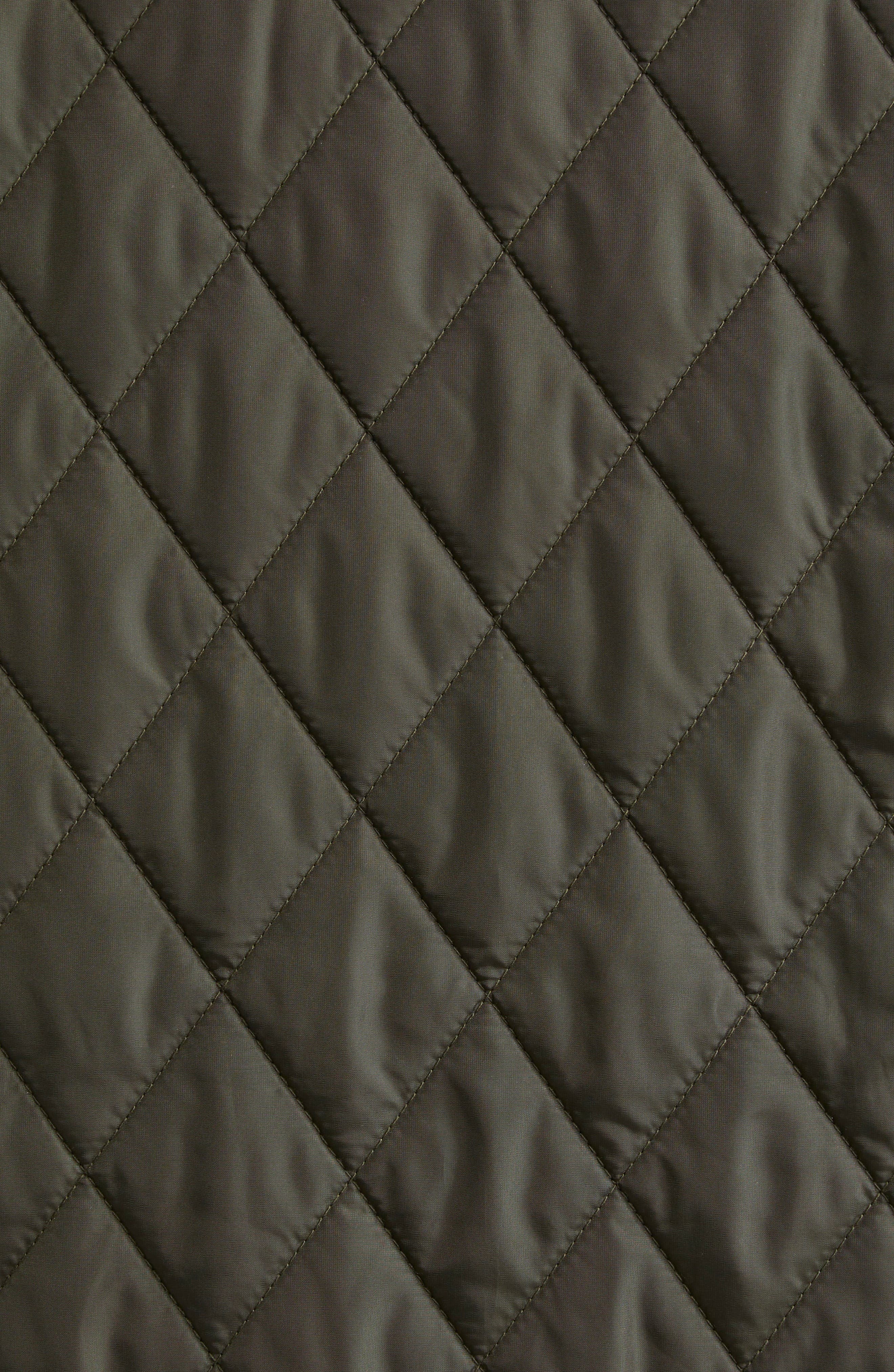 burberry Quilted Nylon Coat in Shale/Brush Ip Check at Nordstrom - 6