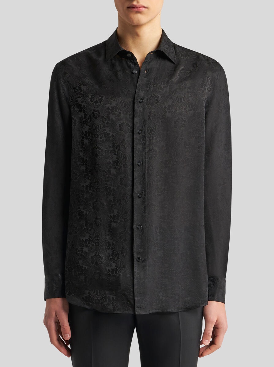 SILK JACQUARD SHIRT - 2