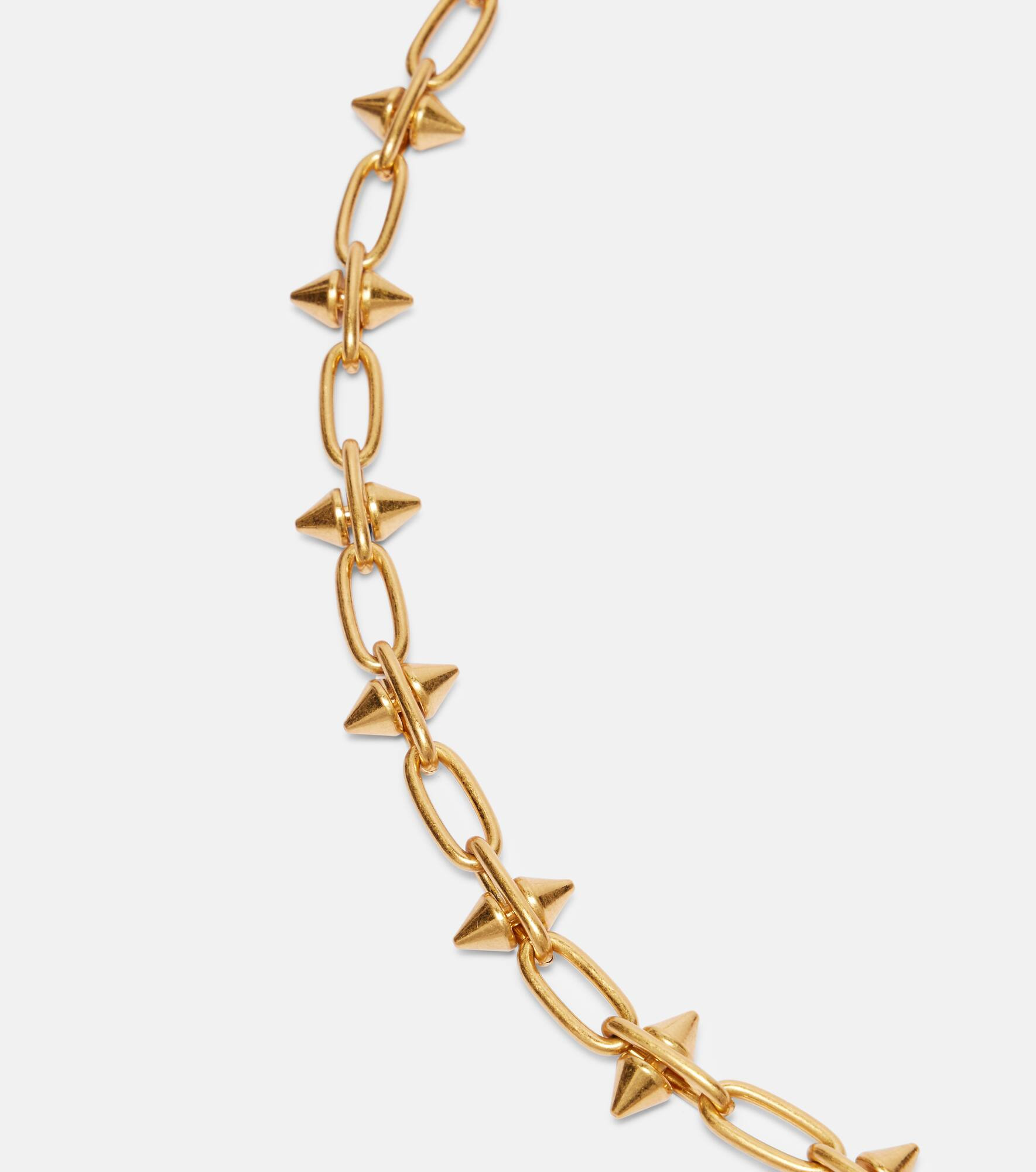Faux pearl chain necklace - 2