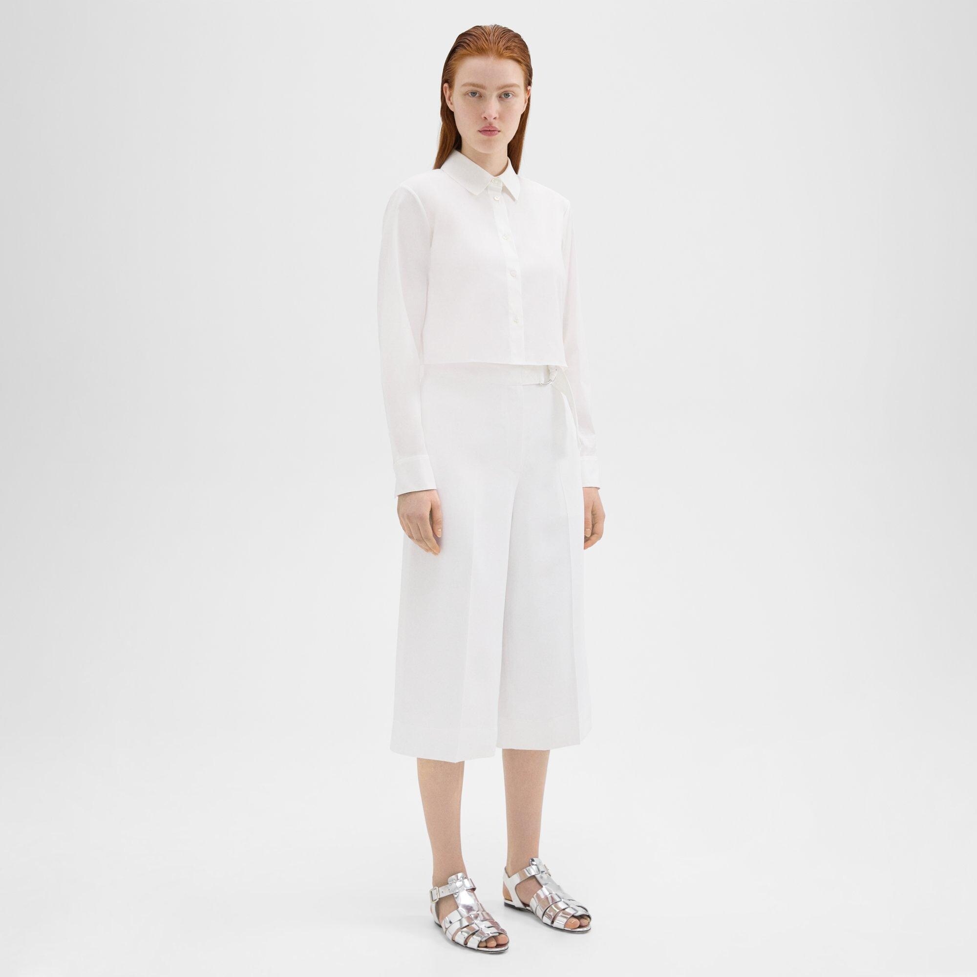 Belted Culotte in Viscose - 6