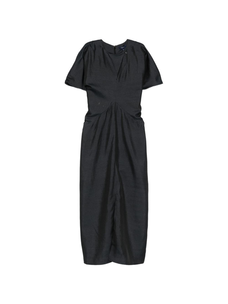 Ella V-neck short-sleeve midi dress 1
