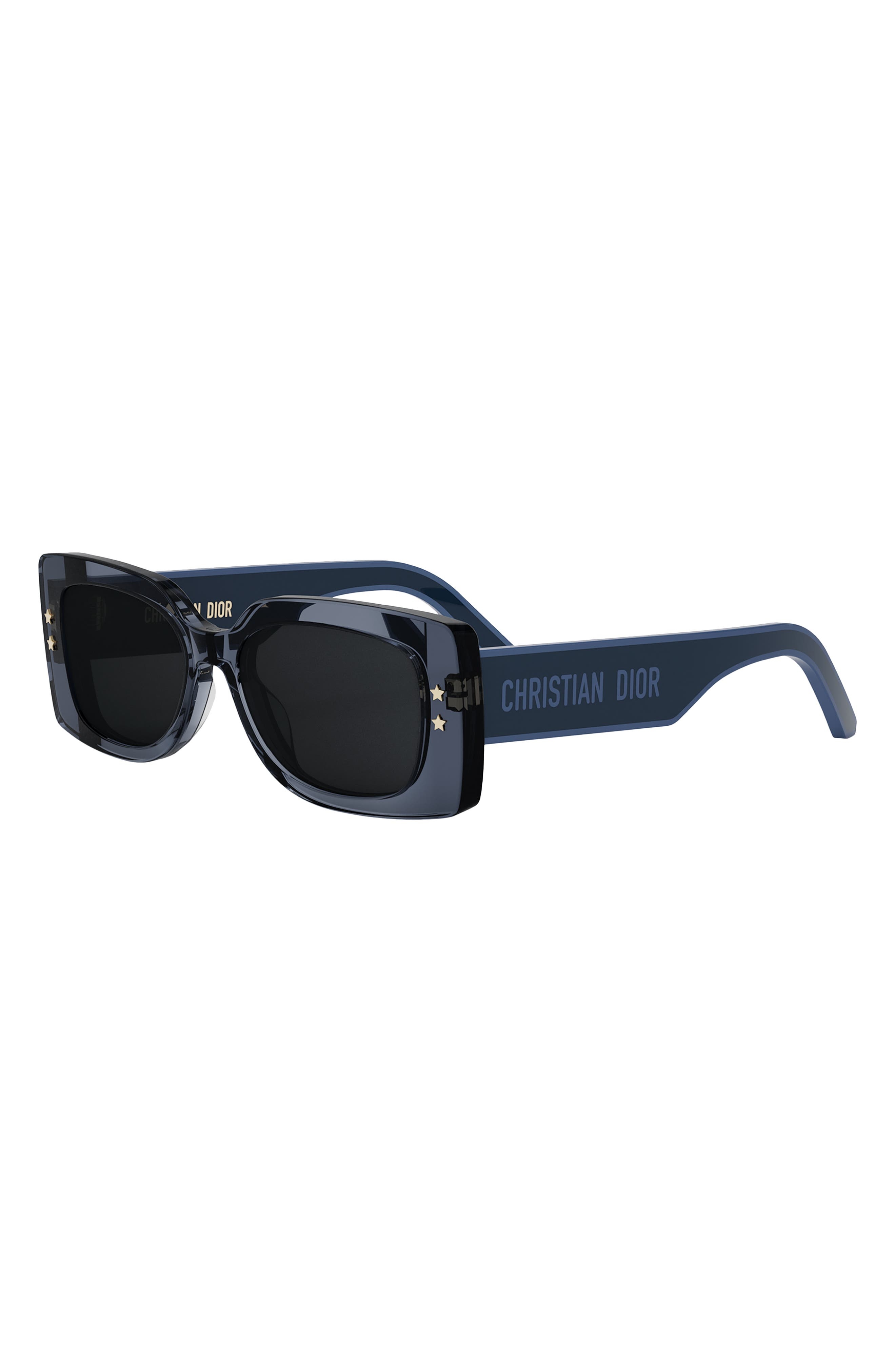 'DiorPacific S1U 53mm Rectangular Sunglasses in Blue/Other /Blue at Nordstrom - 2