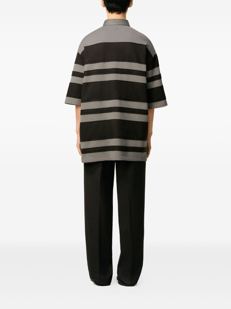 Ami De Coeur striped cotton polo shirt 4