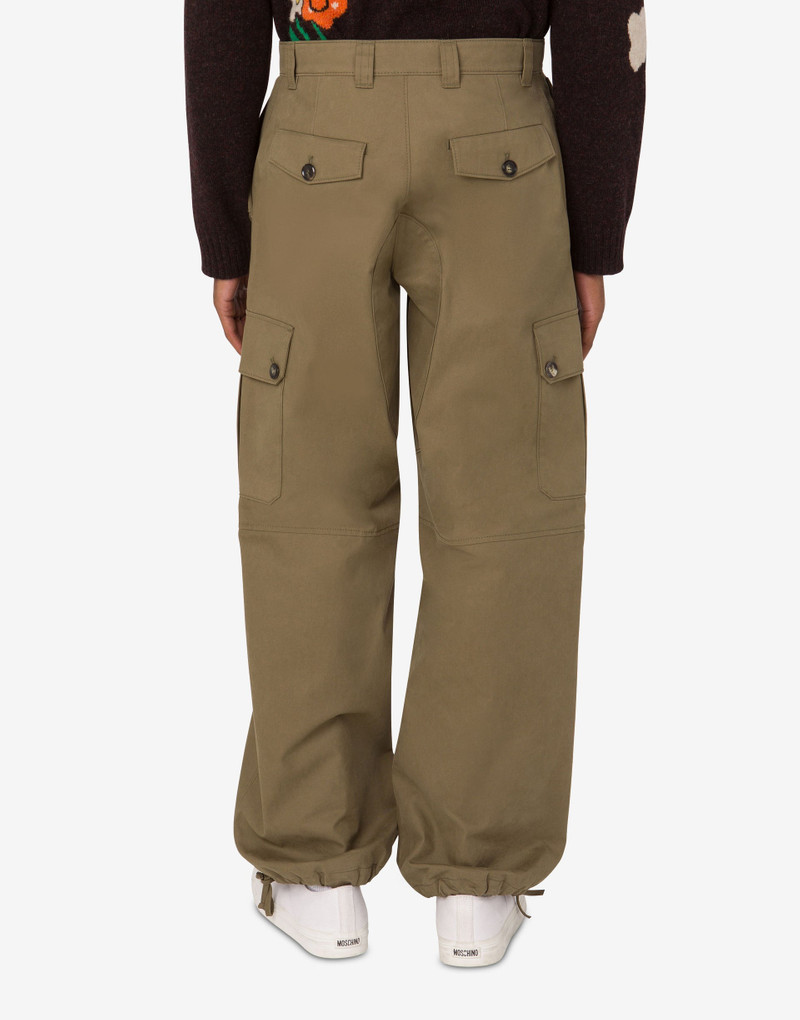 Moschino COTTON DIAGONAL PANTS outlook