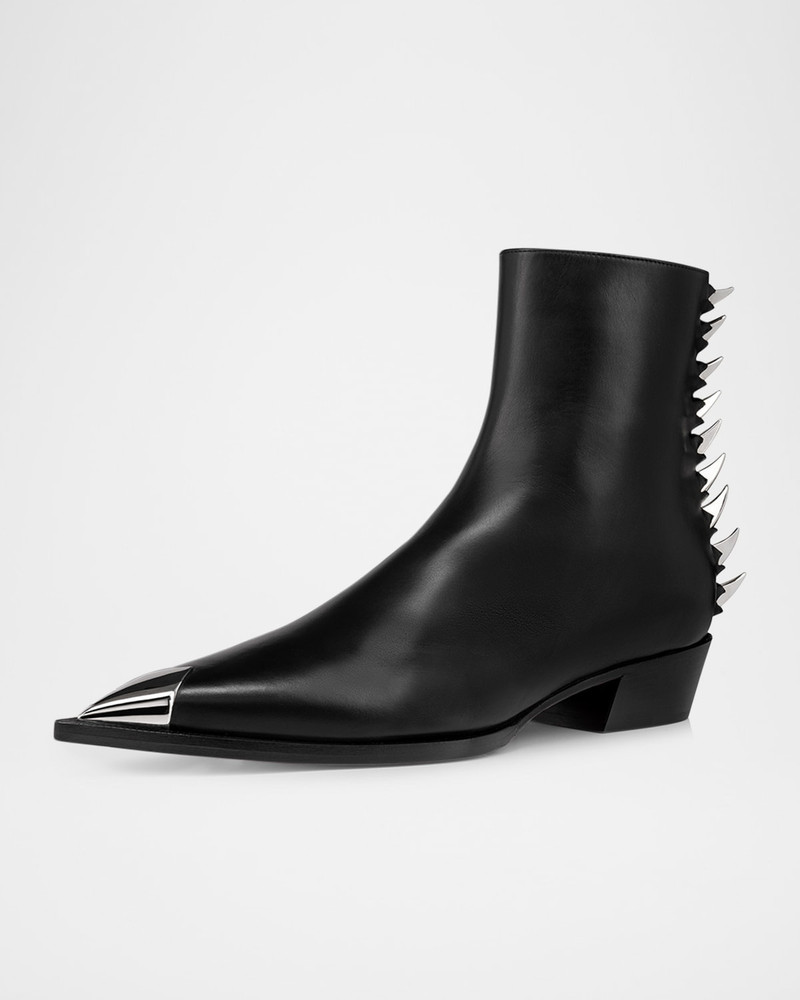 Christian Louboutin Men's Mr Clawiss Leather Ankle Boots outlook