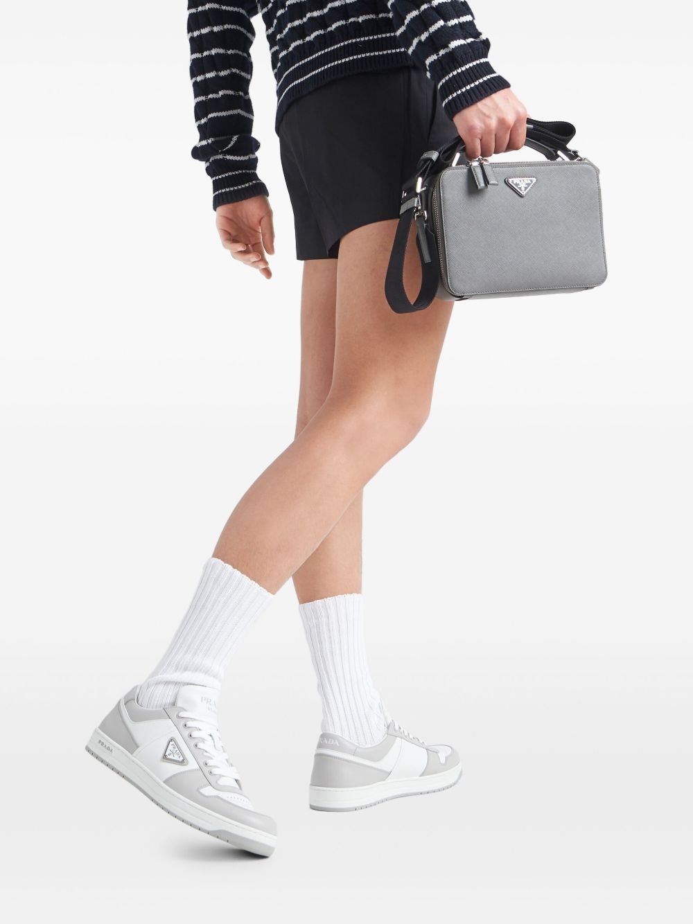 Downtown coloured-panel sneakers - 7