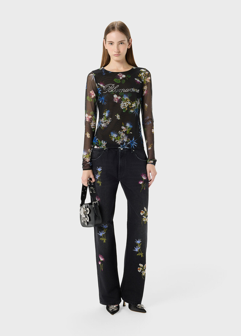 JEANS WITH FLOWER EMBROIDERY 5
