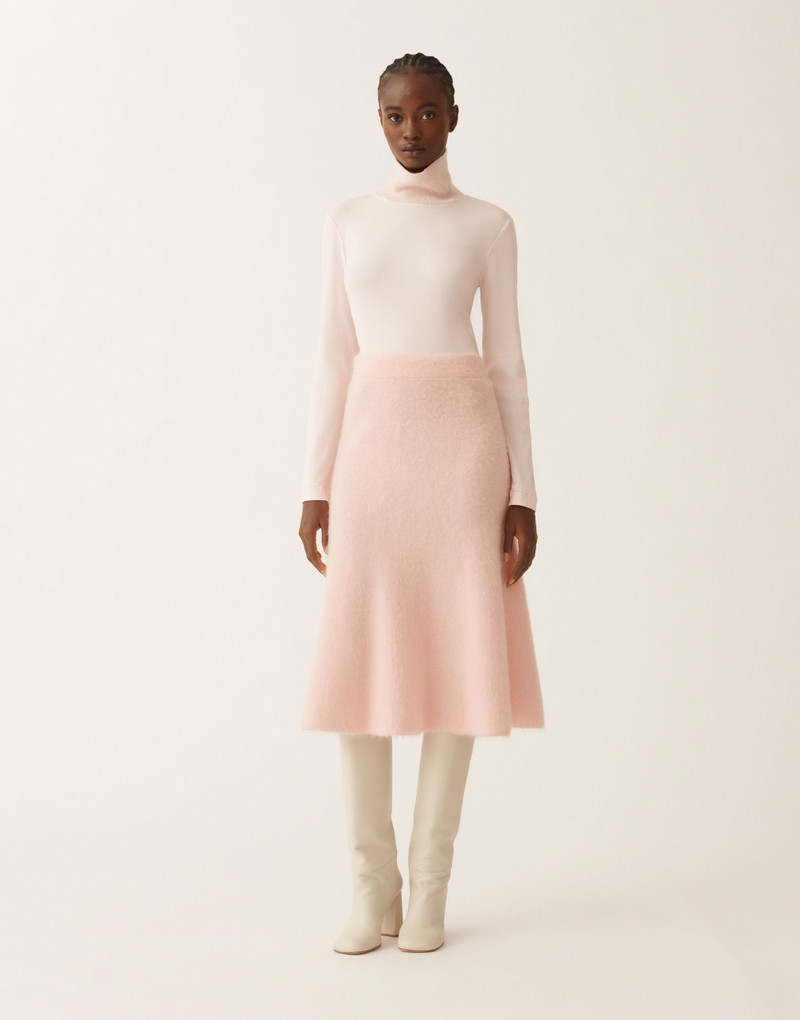 Brushed merino and mohair skirt 3