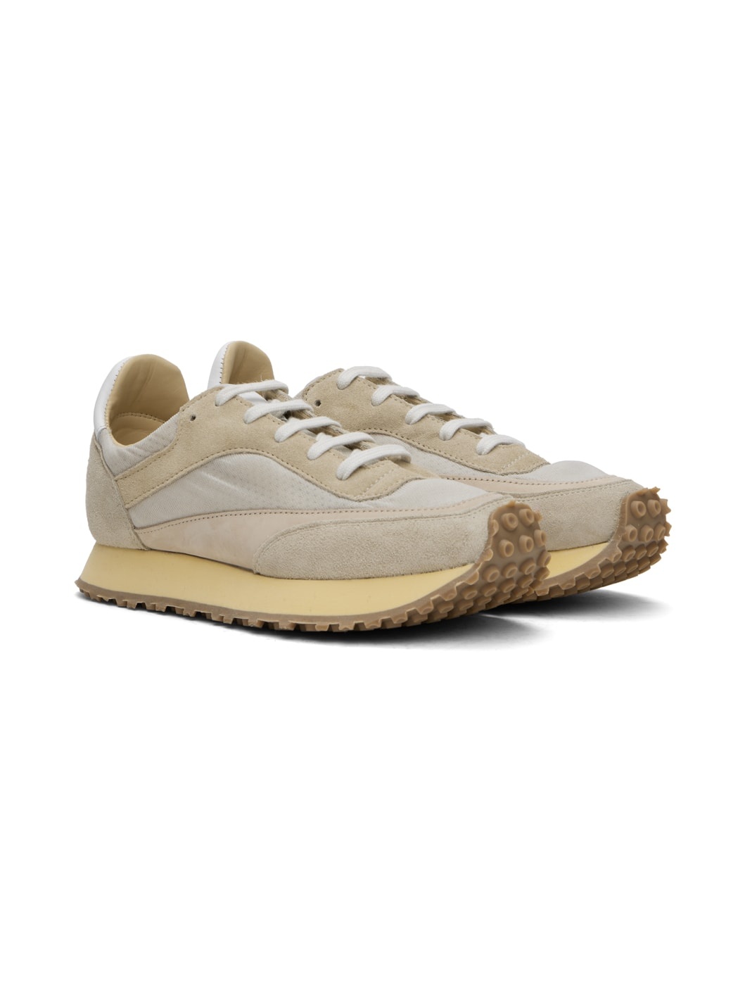 Beige Tempo Low Sneakers - 4