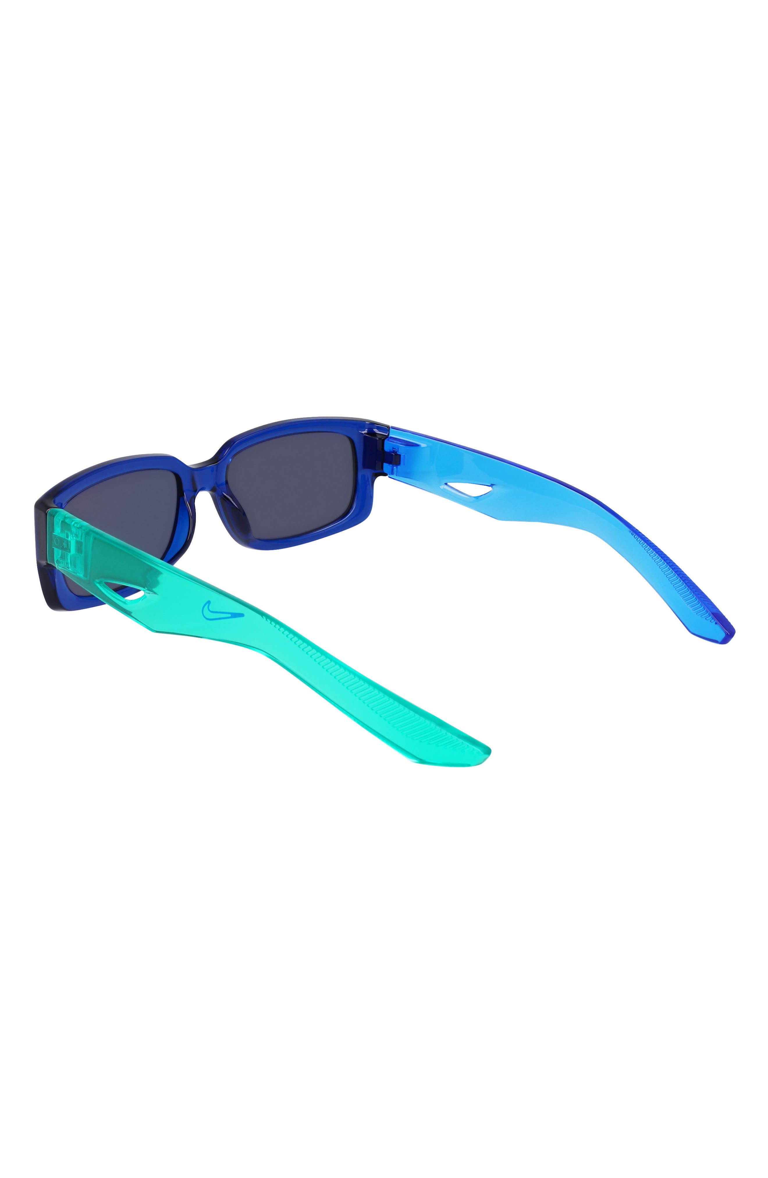Nike Variant I 56mm Rectangle Sunglasses in Midnight Navy /Navy at Nordstrom - 5