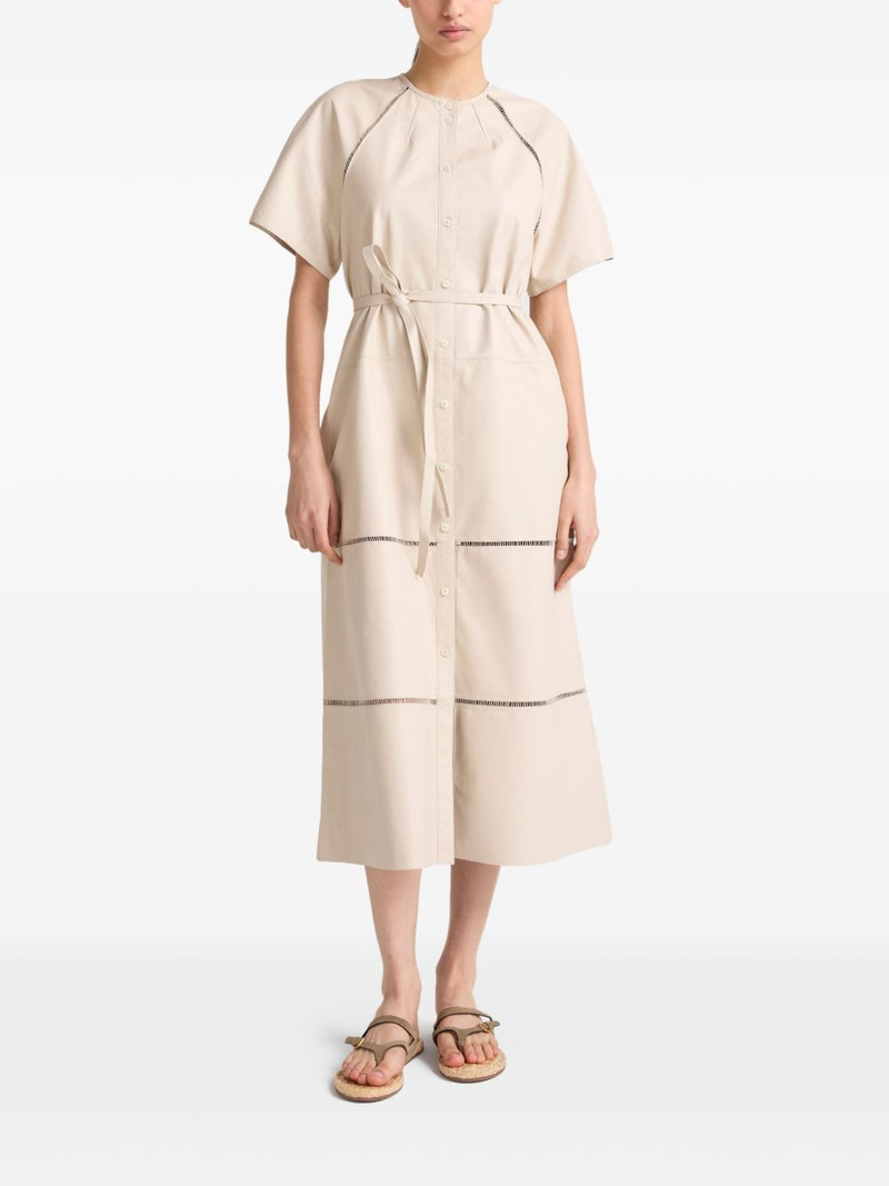 Yves Salomon leather dress outlook