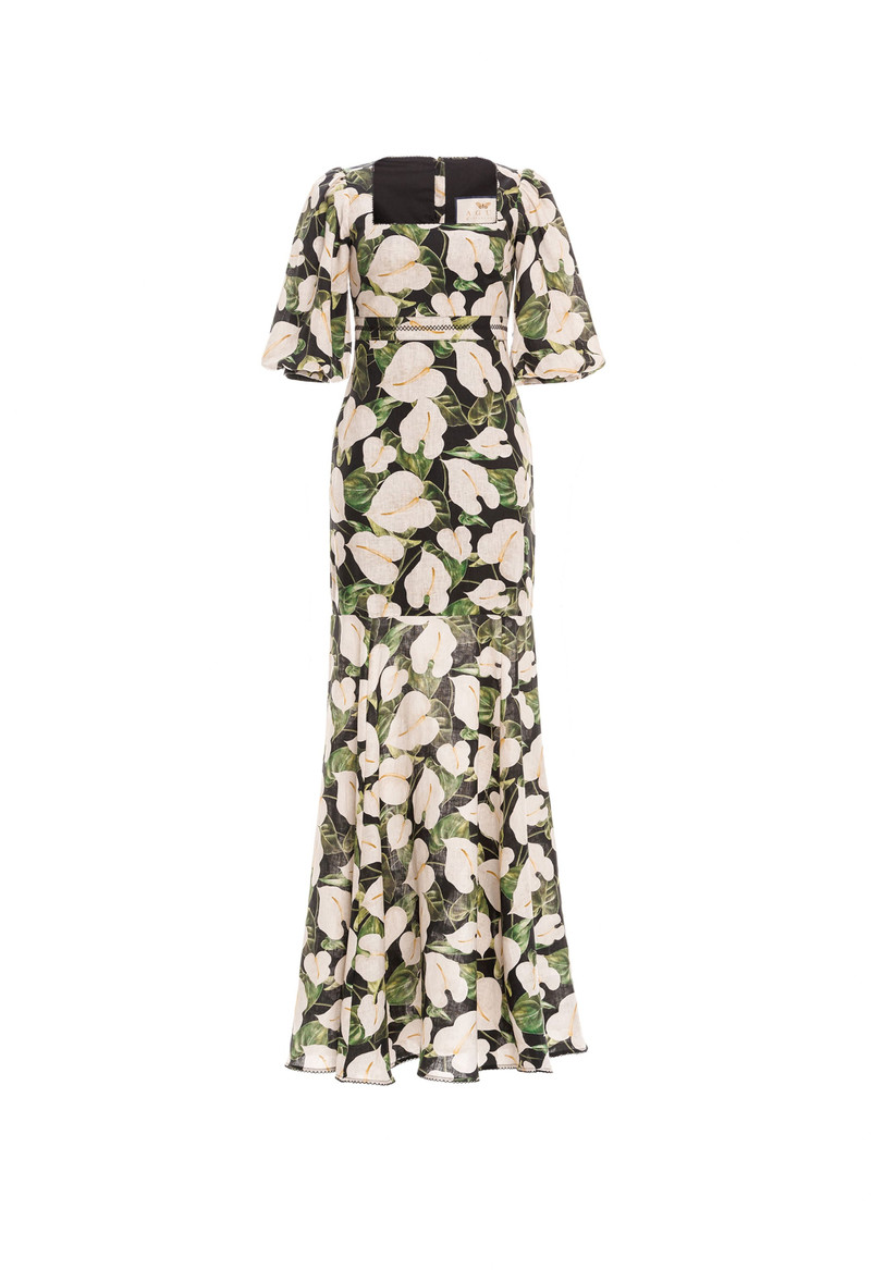 Clavel Anturios Black Maxi Dress 1