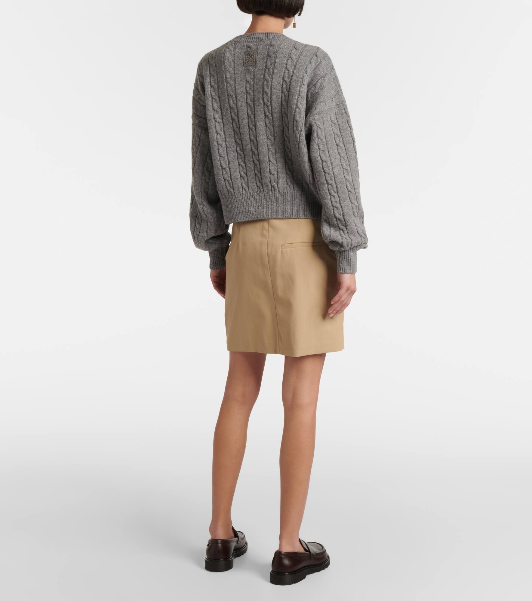 Cable-knit wool sweater - 3