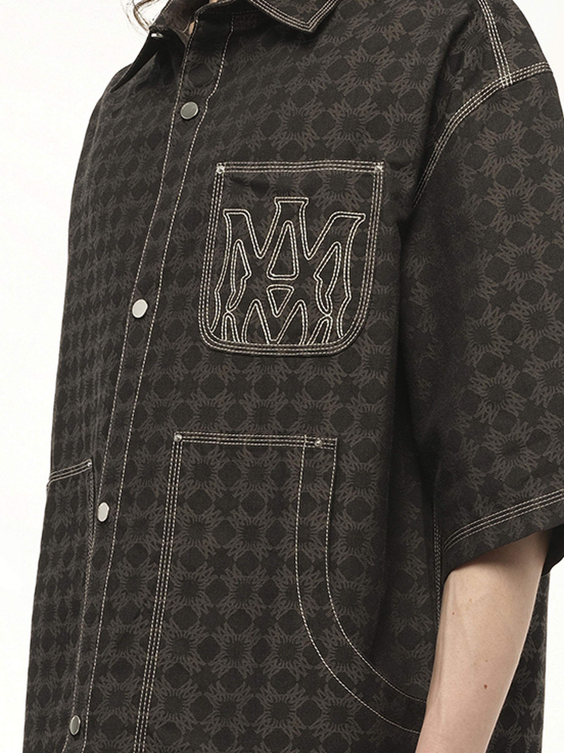 MA Quad Work Shirt in Black - 3