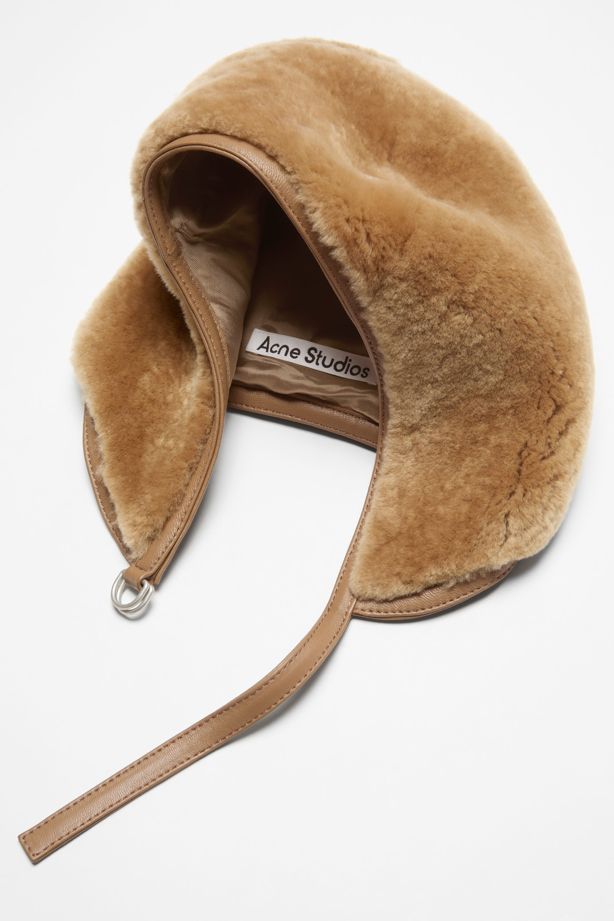Shearling cap - Ginger brown - 2