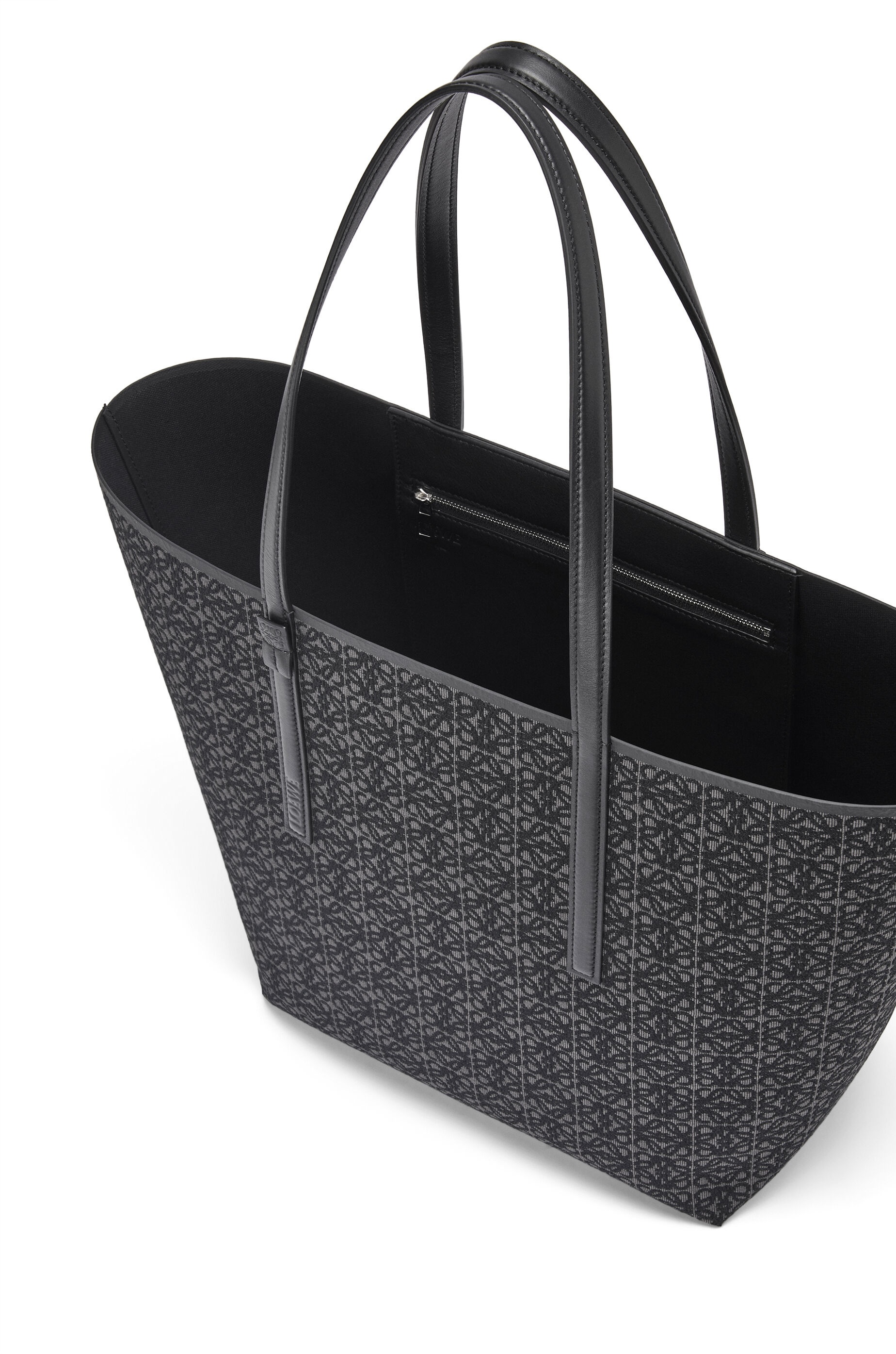 T Tote bag in Anagram jacquard and calfskin - 5