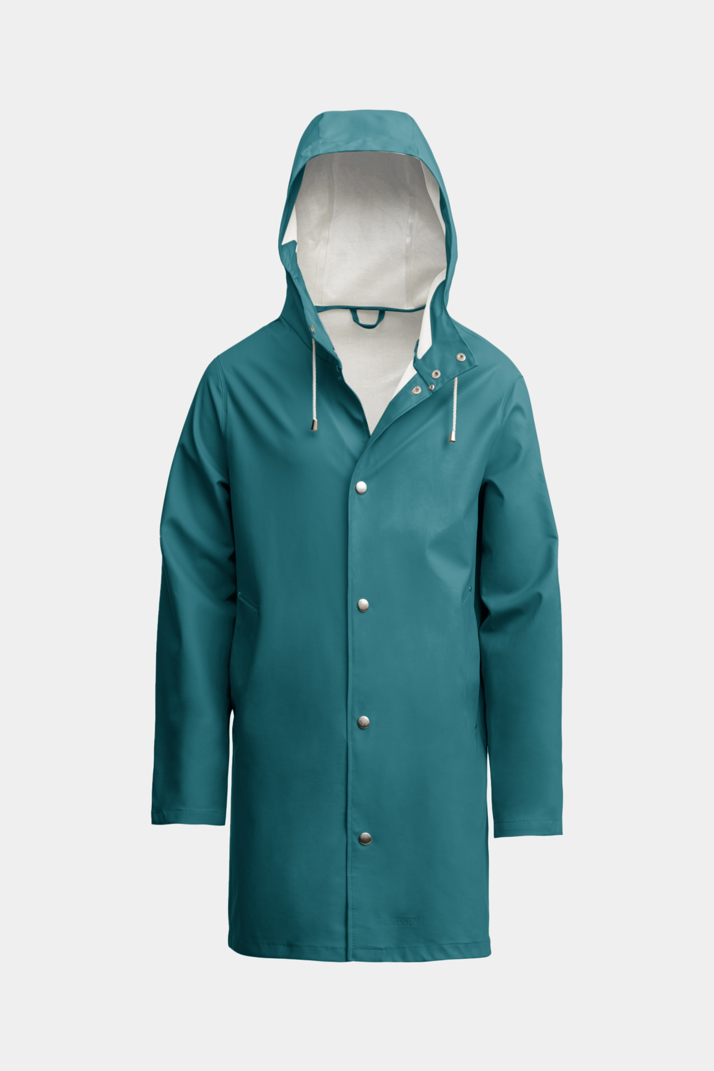 Stutterheim Stockholm Lightweight Raincoat Petrol blue REVERSIBLE
