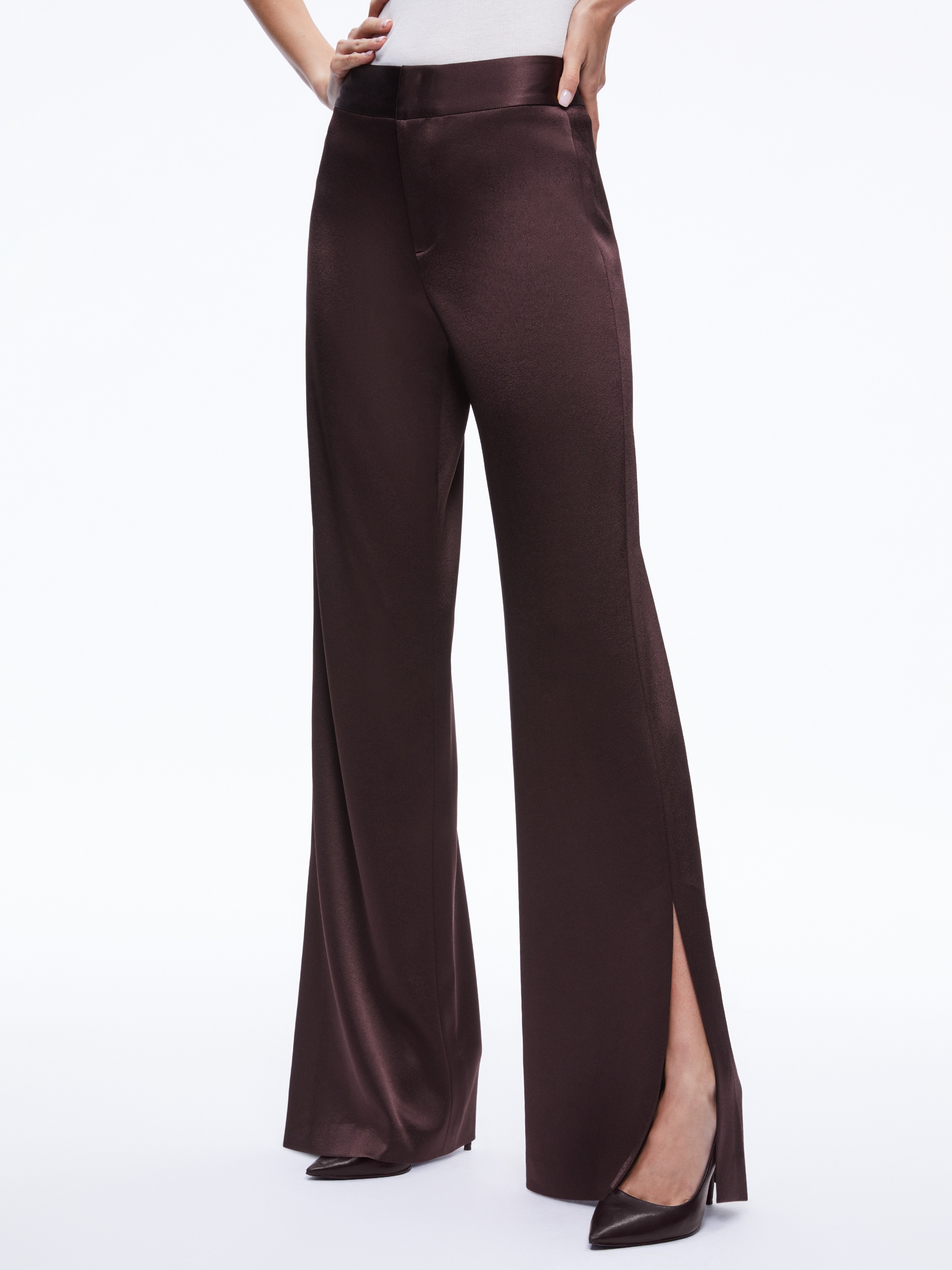 JC WIDE LEG SIDE SLIT PANT - 2