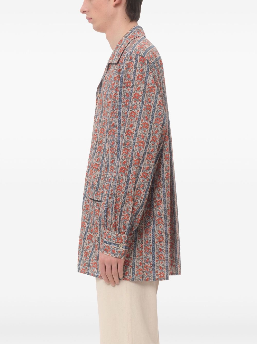 floral-print shirt - 4