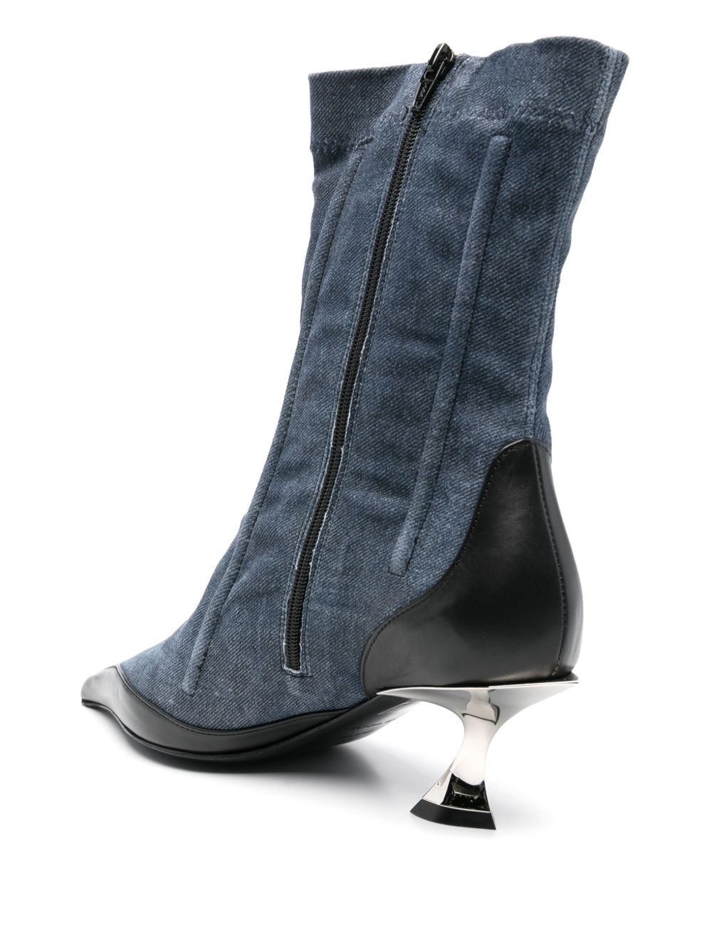 55mm boned fang ankle boots - 3