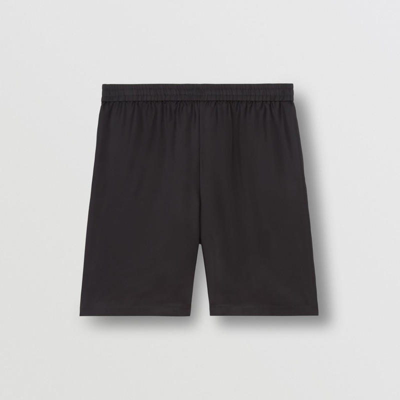 Logo Print Silk Twill Shorts – Unisex 1