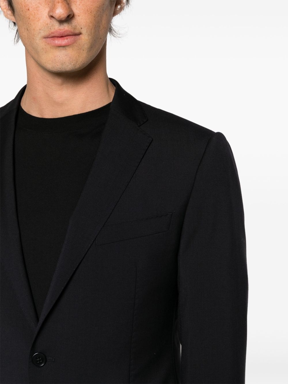 single-breasted virgin wool suit - 5