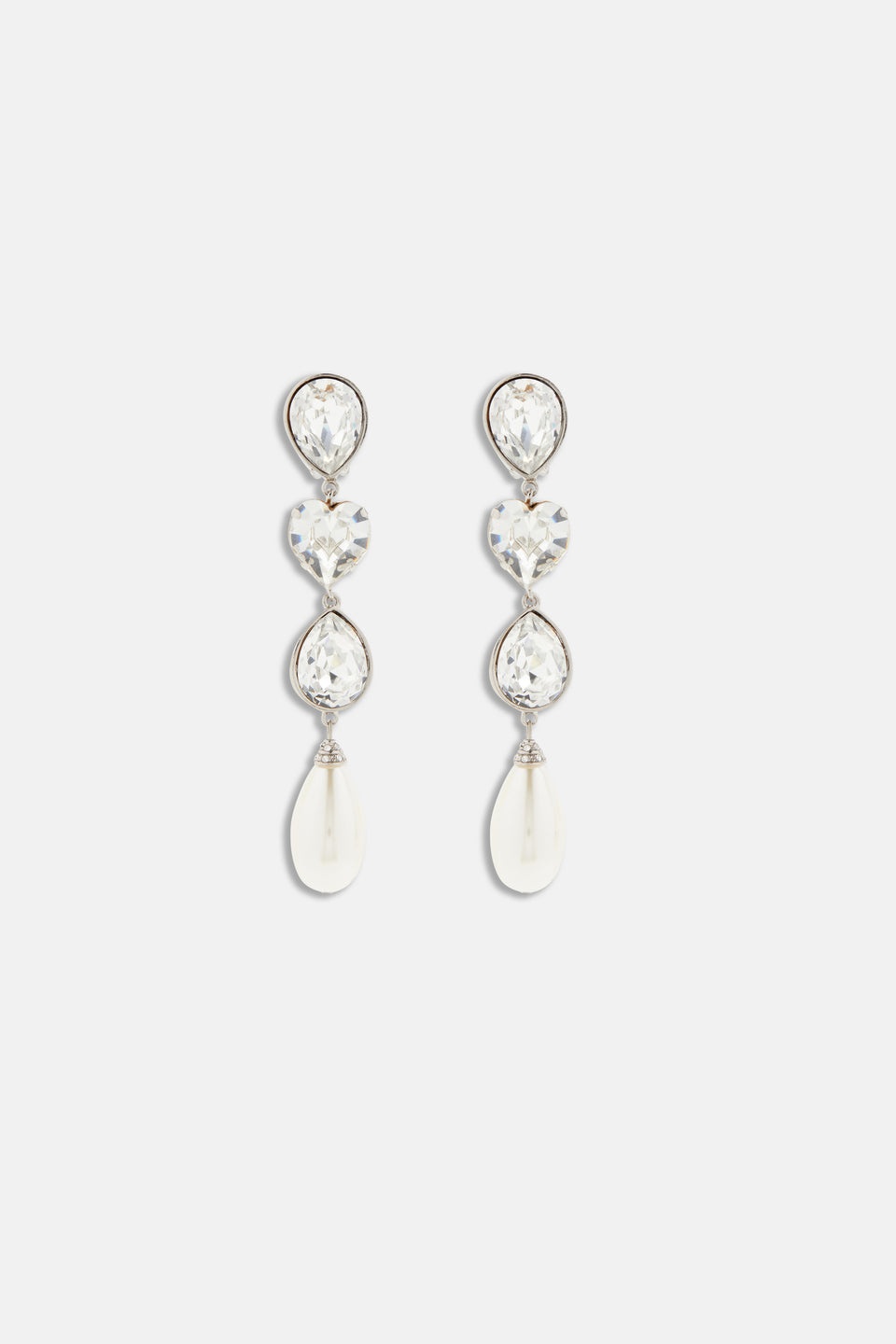 CRYSTAL EARRINGS WITH PENDANTS - 1