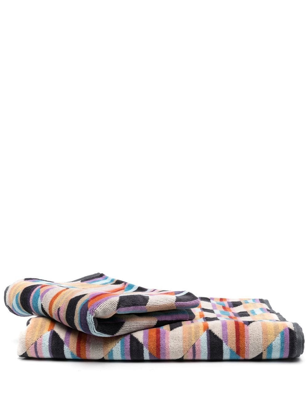 Brody zigzag pattern bath towel - 1