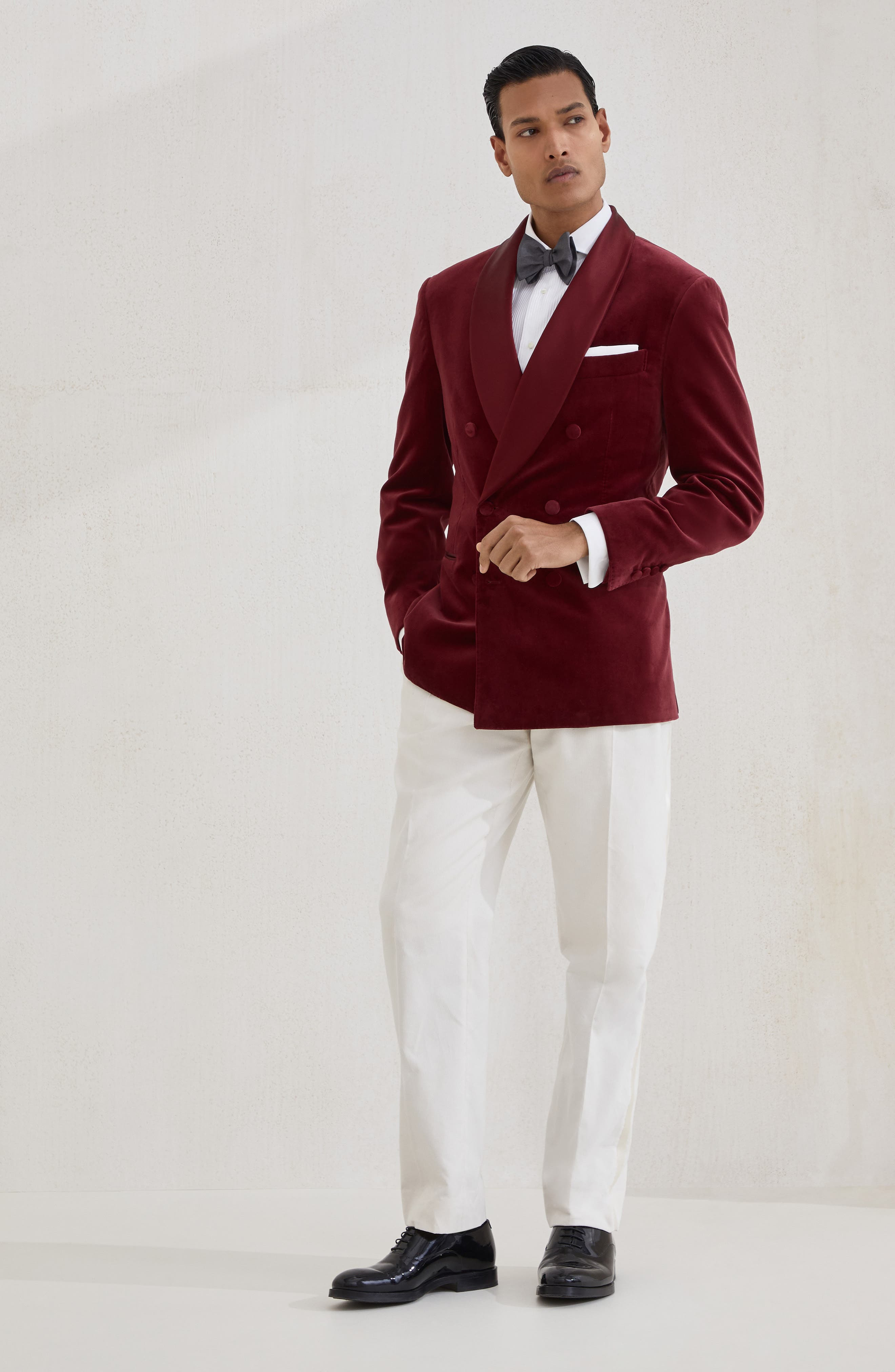 Brunello Cucinelli Tuxedo Jacket in Amaranth at Nordstrom - 6