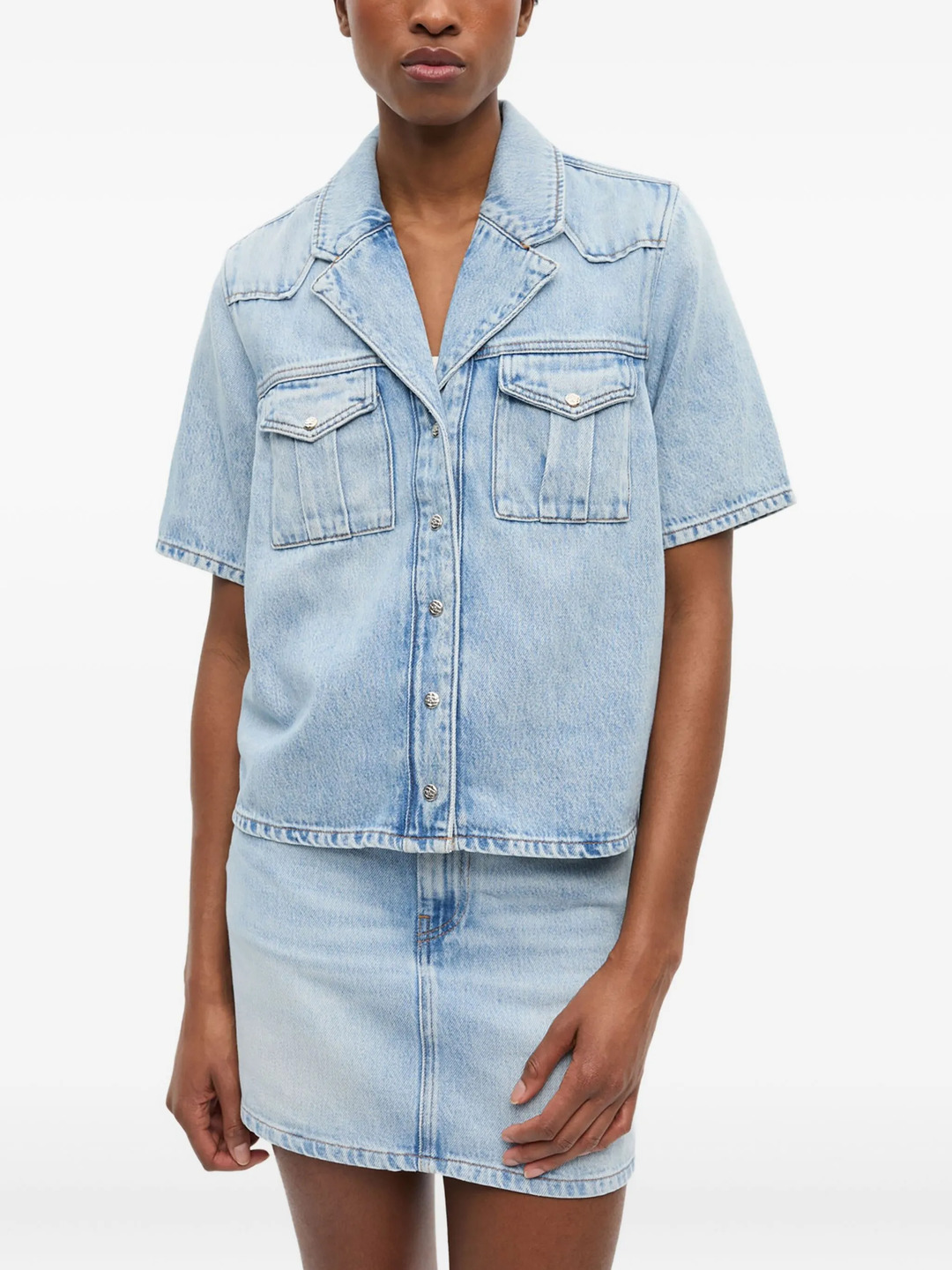 Soft Rigid Denim Shirt - 3