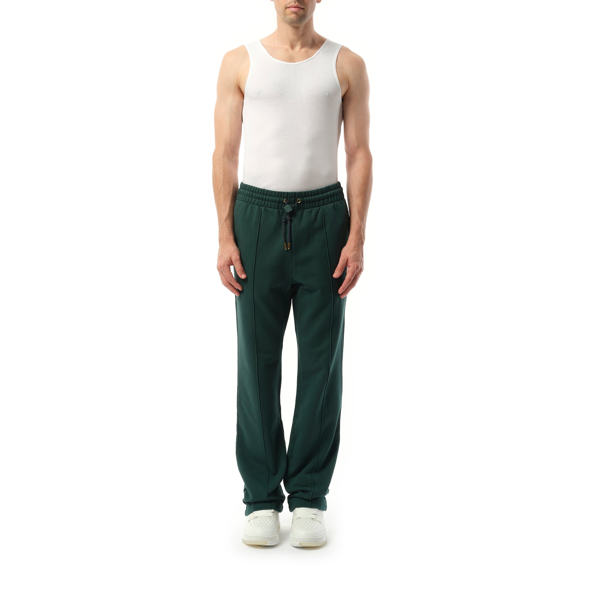 Embroidered CC Patch Jogger in Green - 4