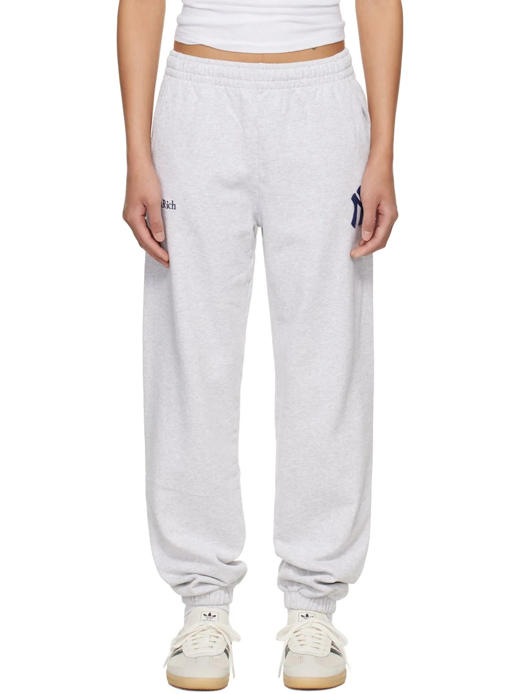 Gray Heritage Yankees Serif Sweatpants - 1