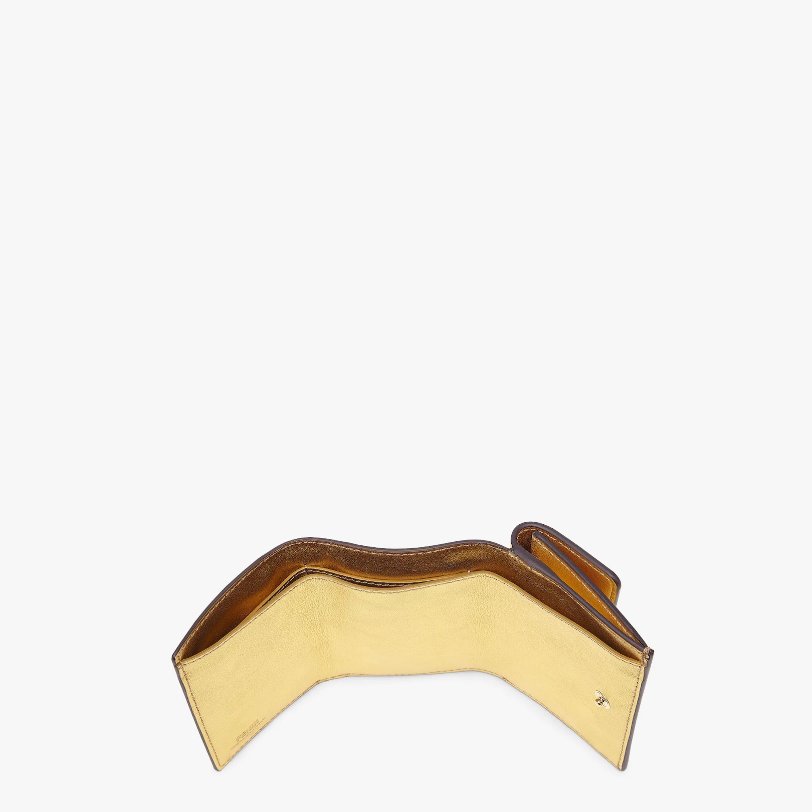 Gold leather wallet - 4