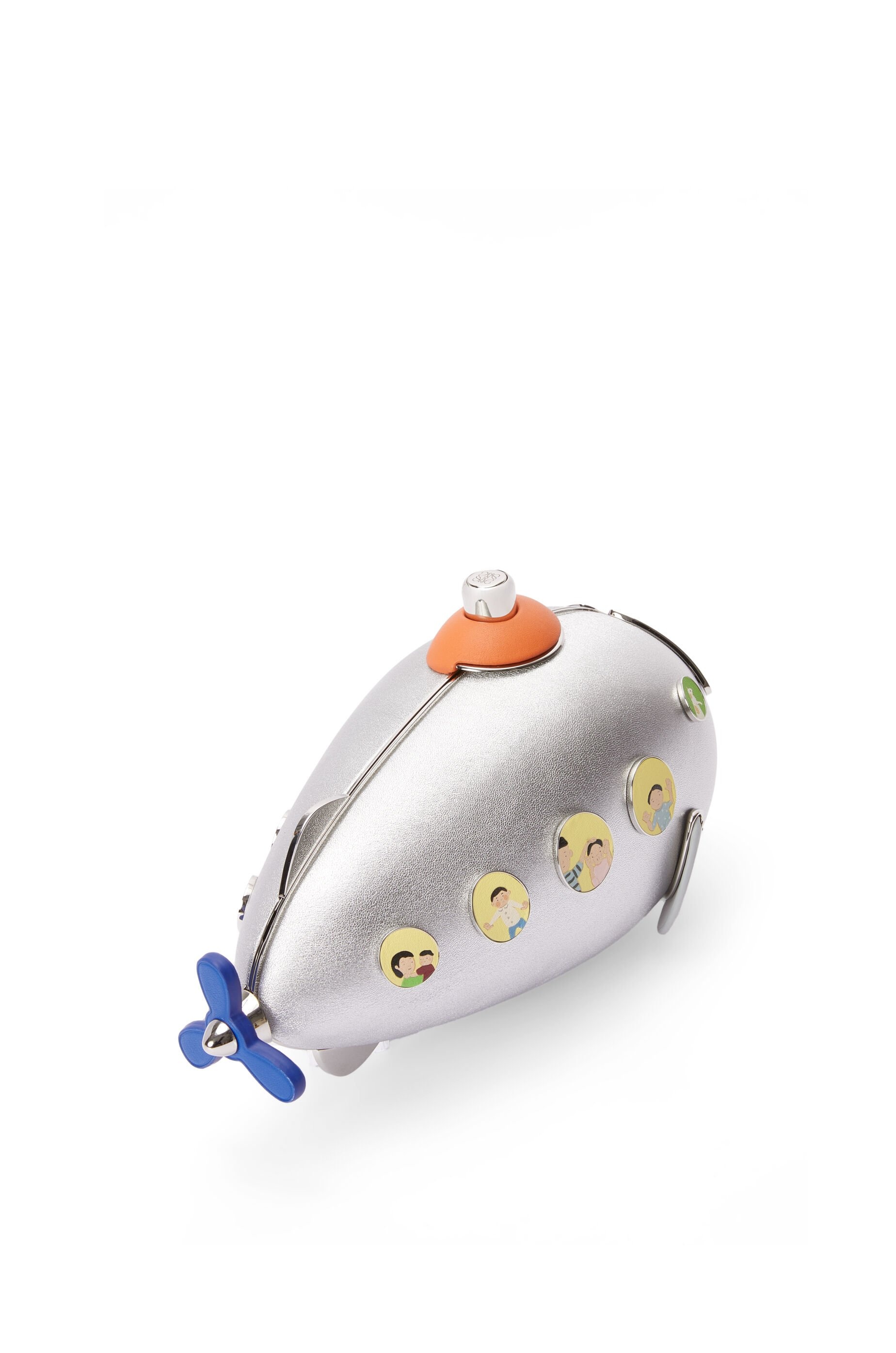 Submarine bag in metal and nappa - 5