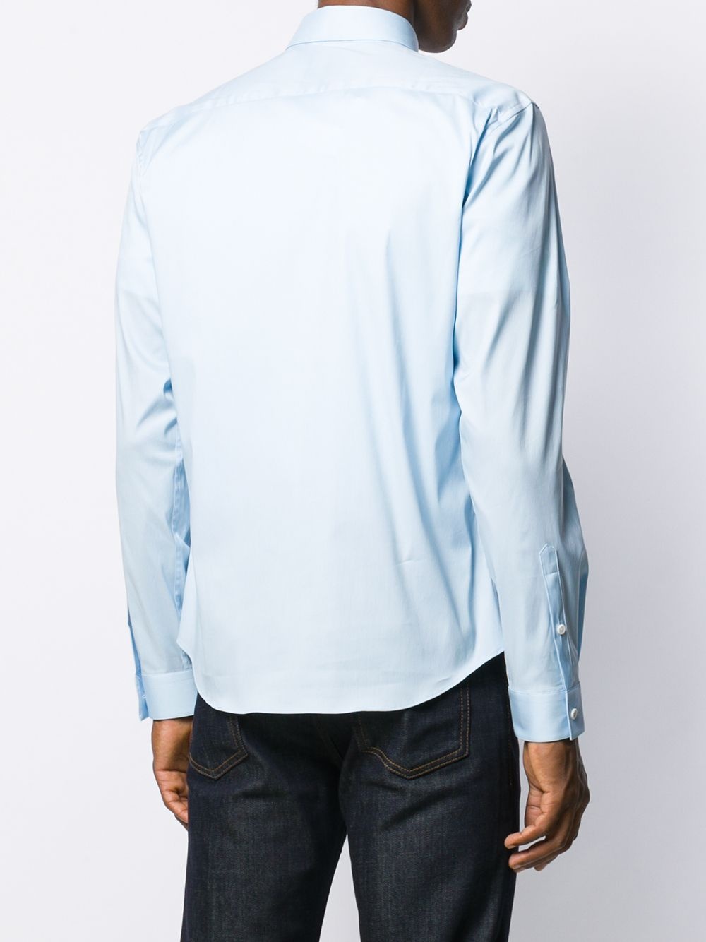 plain button shirt - 4