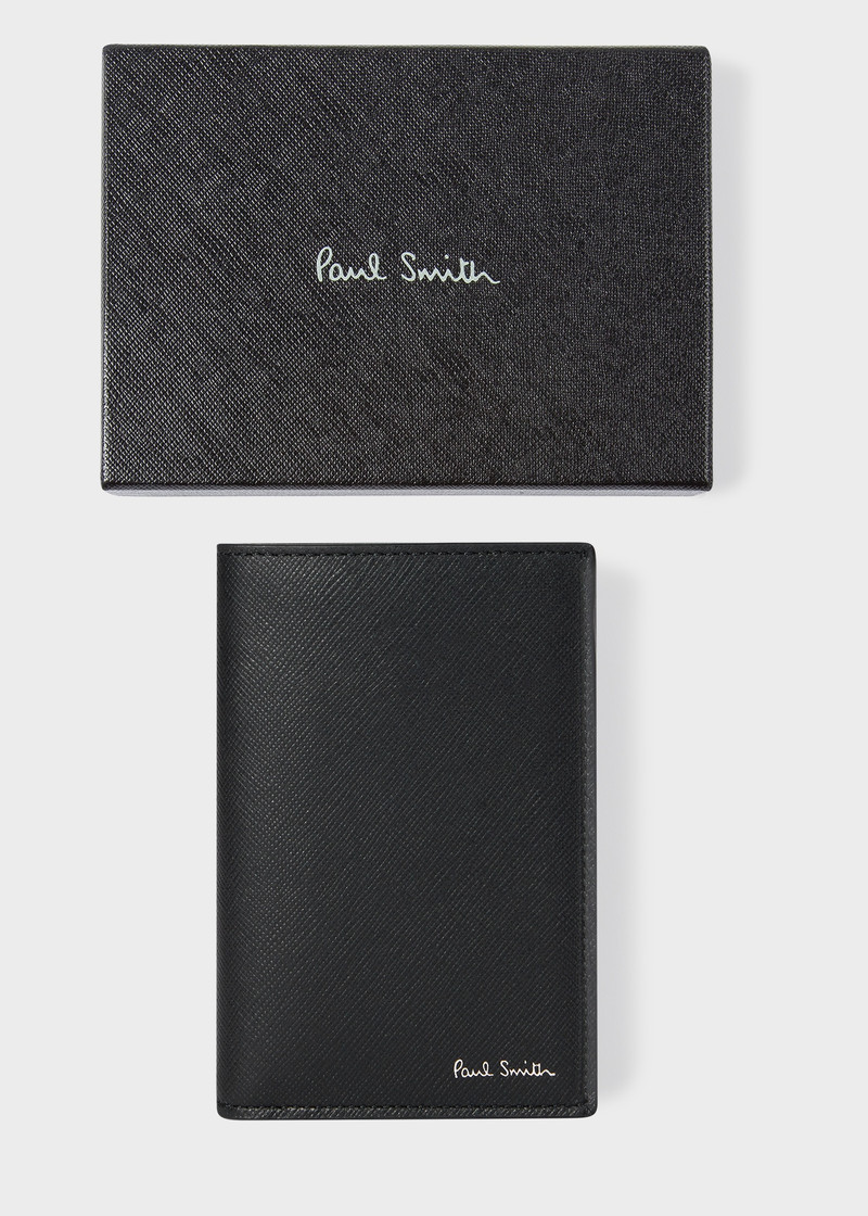 Black 'Signature Stripe Balloon Mount Fuji' Interior Credit Card Wallet 4