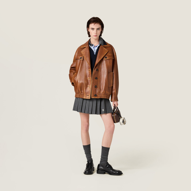 Miu Miu Nappa leather jacket outlook