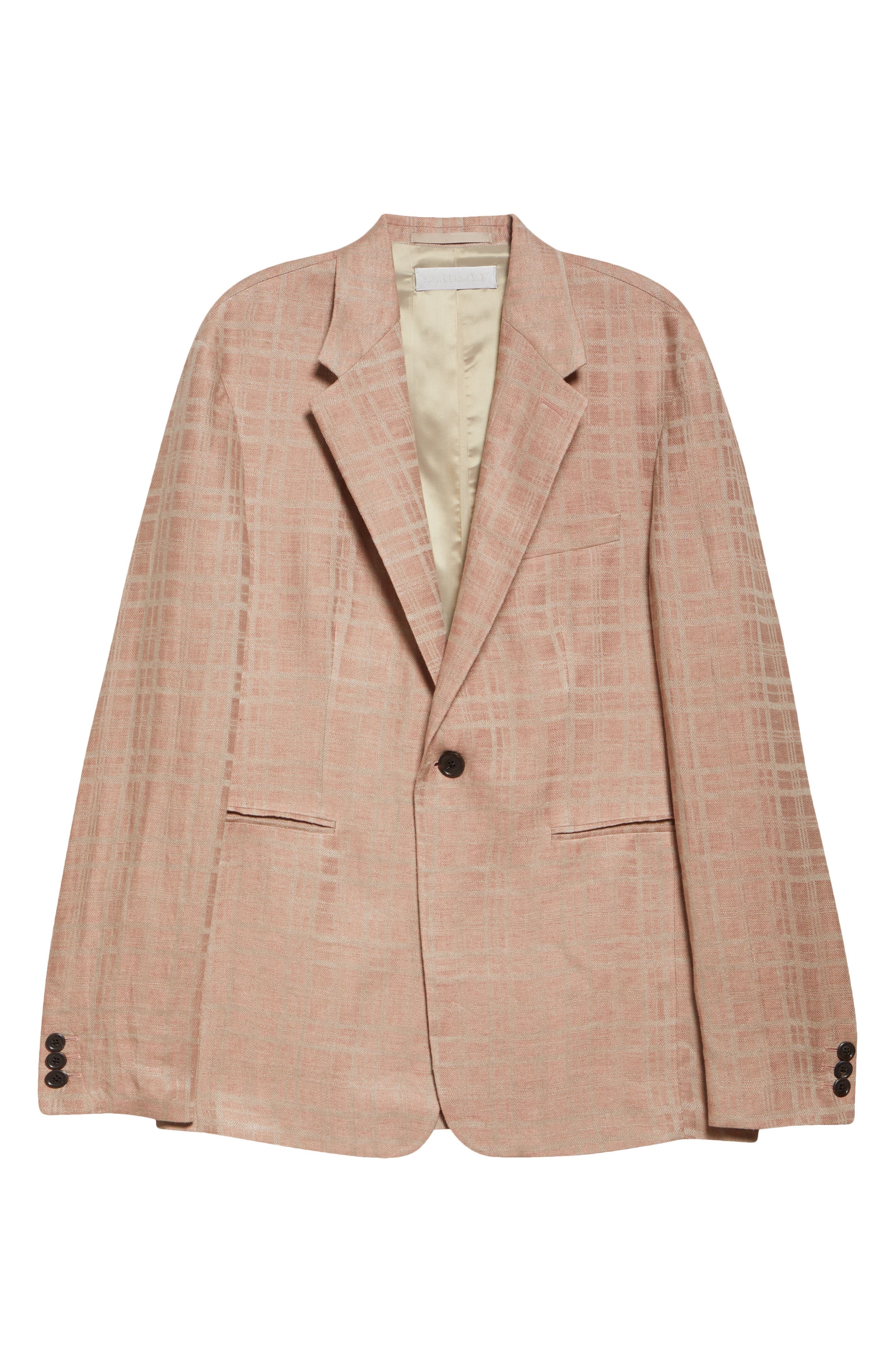 OUR LEGACY Unconstructed Shinjuku Linen Blazer in Hammock Check Crumpled Linen at Nordstrom - 6