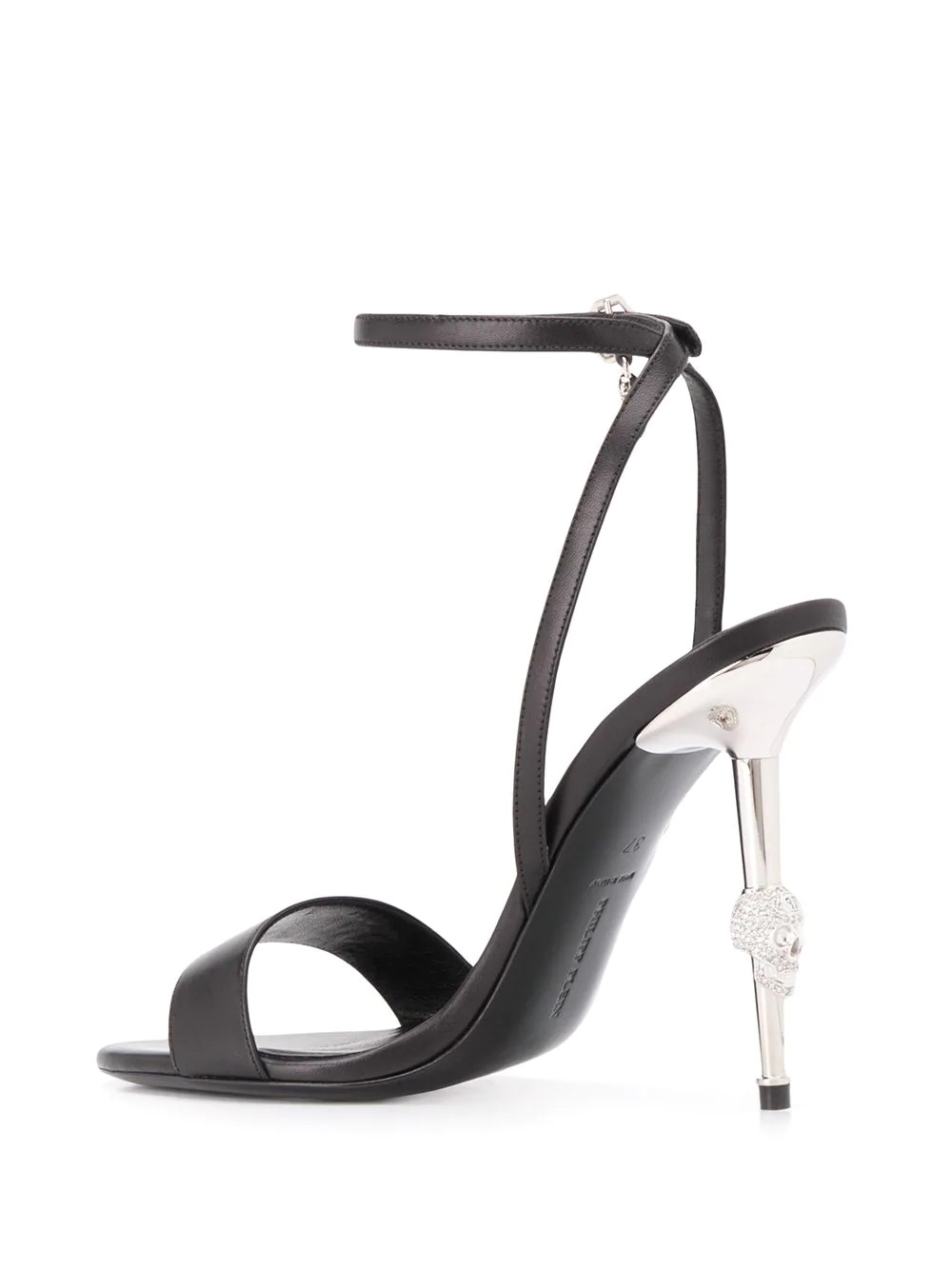 skull stiletto heel sandals - 3